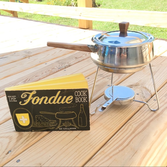 Antique Other - Vintage Fondue Pot & Cookbook, Fondue cookbook